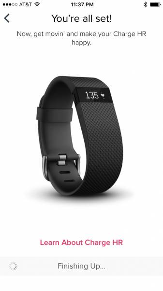 fitbit コレクション hr セットアップ